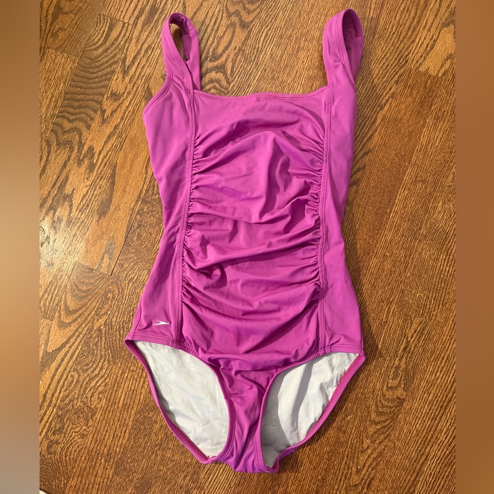 Speedo Ruched One Piece Swimsuit
